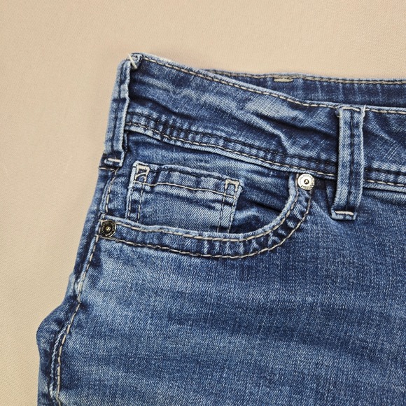 Silver Jeans Co Elyse Straight Leg Medium Wash Denim Jeans Women's W30 L32 - Picture 5 of 11